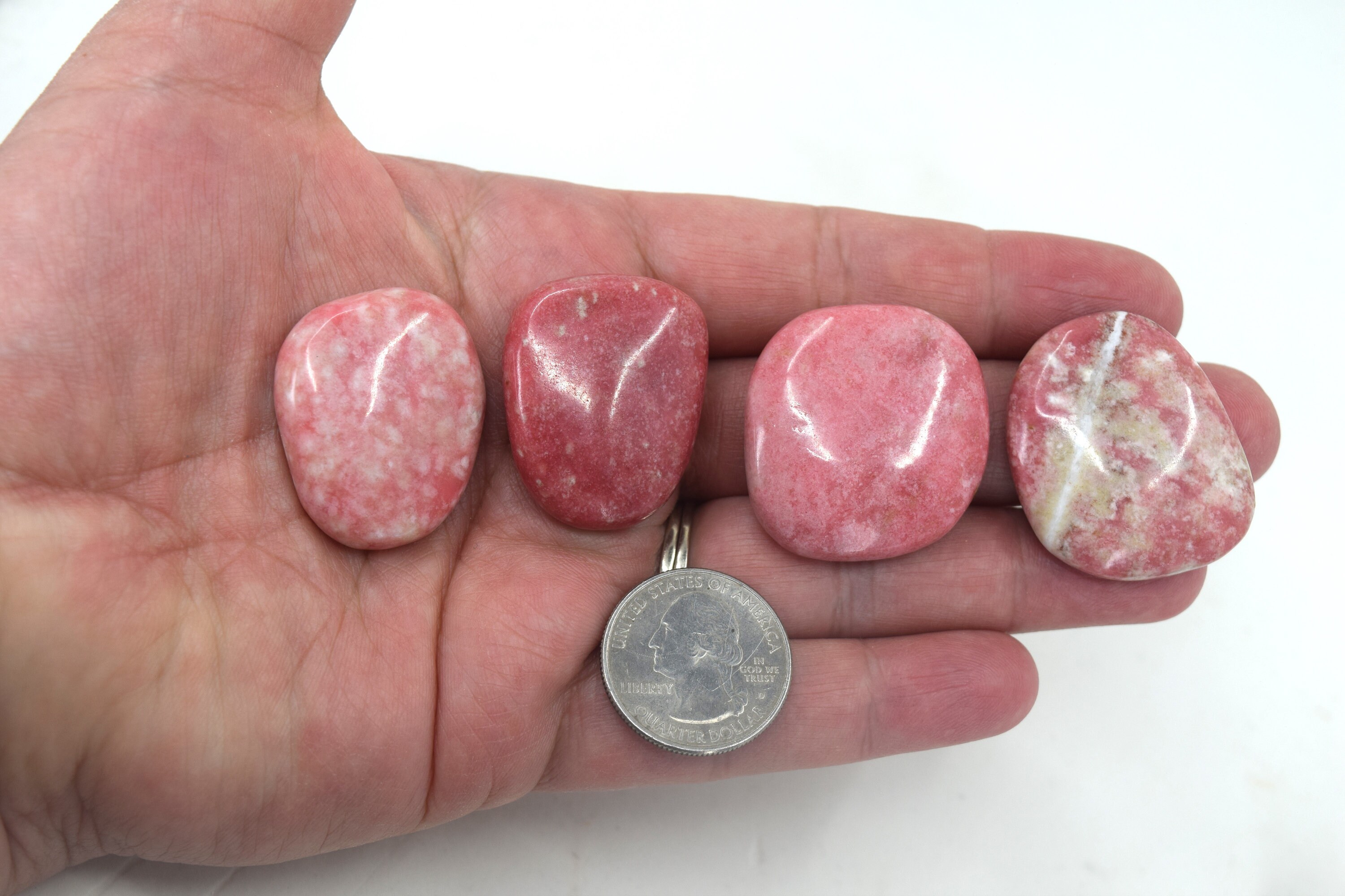 You Pick Small Thulite Palm Stone You Pick Small Thulite Palm Stone