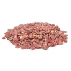 100 grams Small Thulite Tumbled Chips Polished Crushed Stone Crystal Healing Embellishments