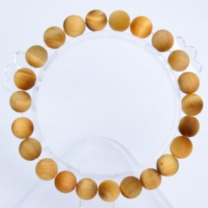 8mm Matte Golden Tiger Eye Beads Bracelet Grade Aa Natural Round Gemstone 7" Bulk Lot 1,3,5,10 And 50 (106759h-068)