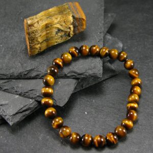 Tiger Eye Genuine Bracelet ~ 7 Inches ~ 6mm Round Beads Tiger Eye Genuine Bracelet ~ 7 Inches ~ 6mm Round Beads