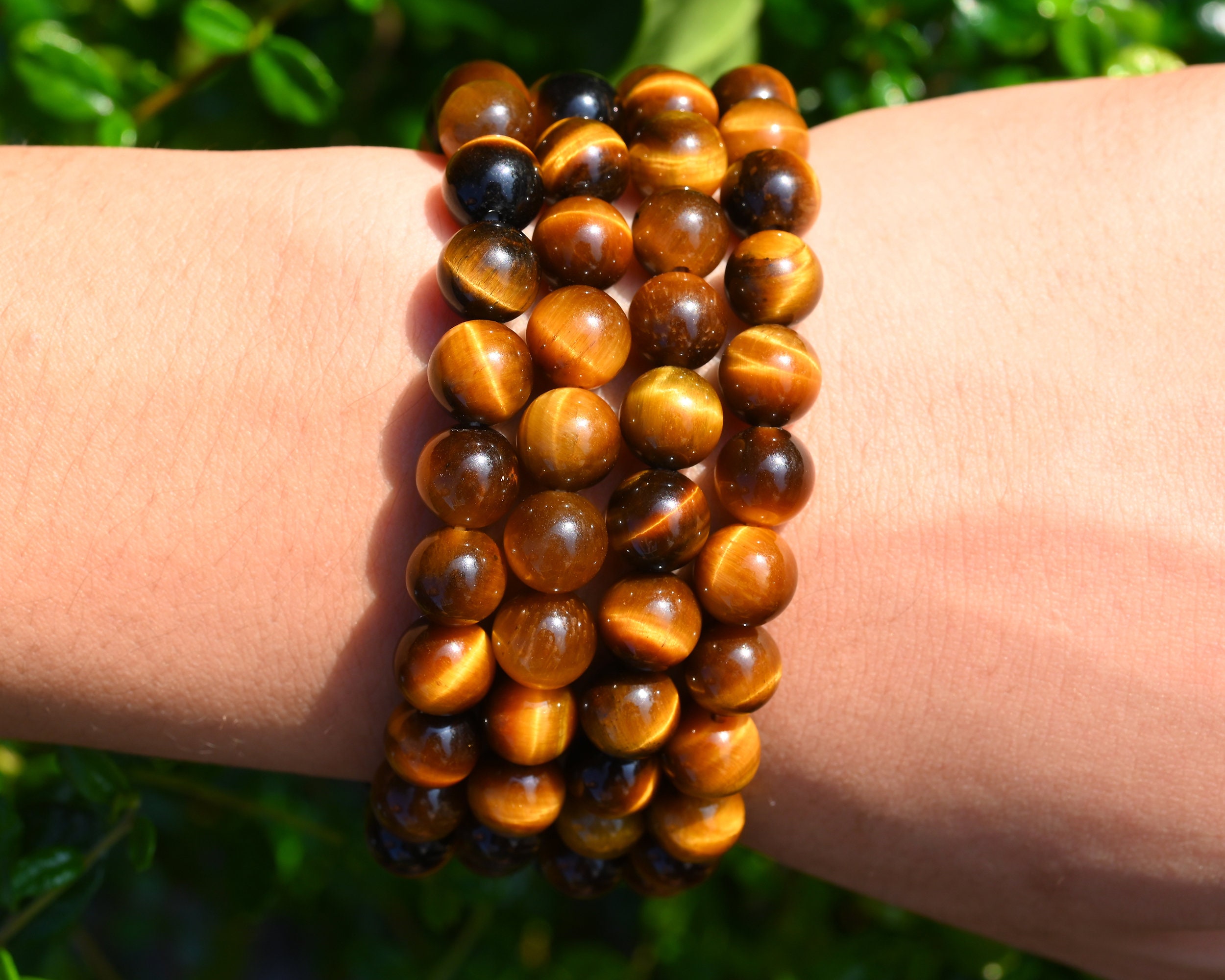 Natural Tiger Eyes Stone Stretchy Bracelet,handmade Women/men Bracelet,gemstone Round Bracelet,for Gift Bracelet,healing Round Bracelet.