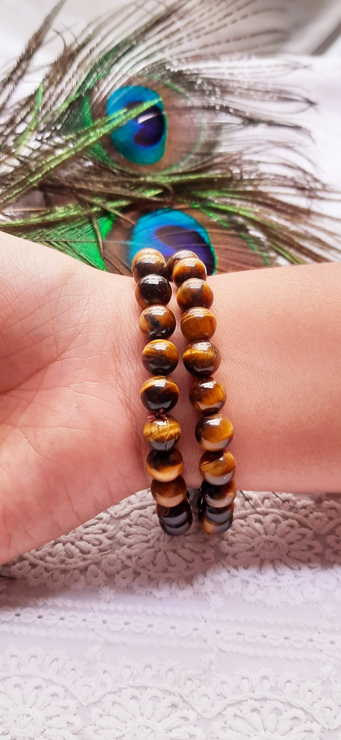 Natural Yellow Tiger Eye Bracelet Gemstone For Aura Cleaning,stability,positive,encouraging,strength,reiki,fitness,stress Relief,gift Women.