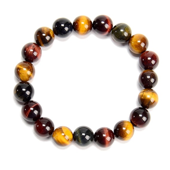 Natural Yellow Red Blue Tiger Eye Gemstone Round Bracelet 8mm 10mm 7.5 Inch Strand Bulk Lot 1,2,6,12 And 50 (s36) Natural Yellow Red Blue Tiger Eye Gemstone Round Bracelet 8mm 10mm 7.5 Inch Strand Bulk Lot 1,2,6,12 And 50 (s36)
