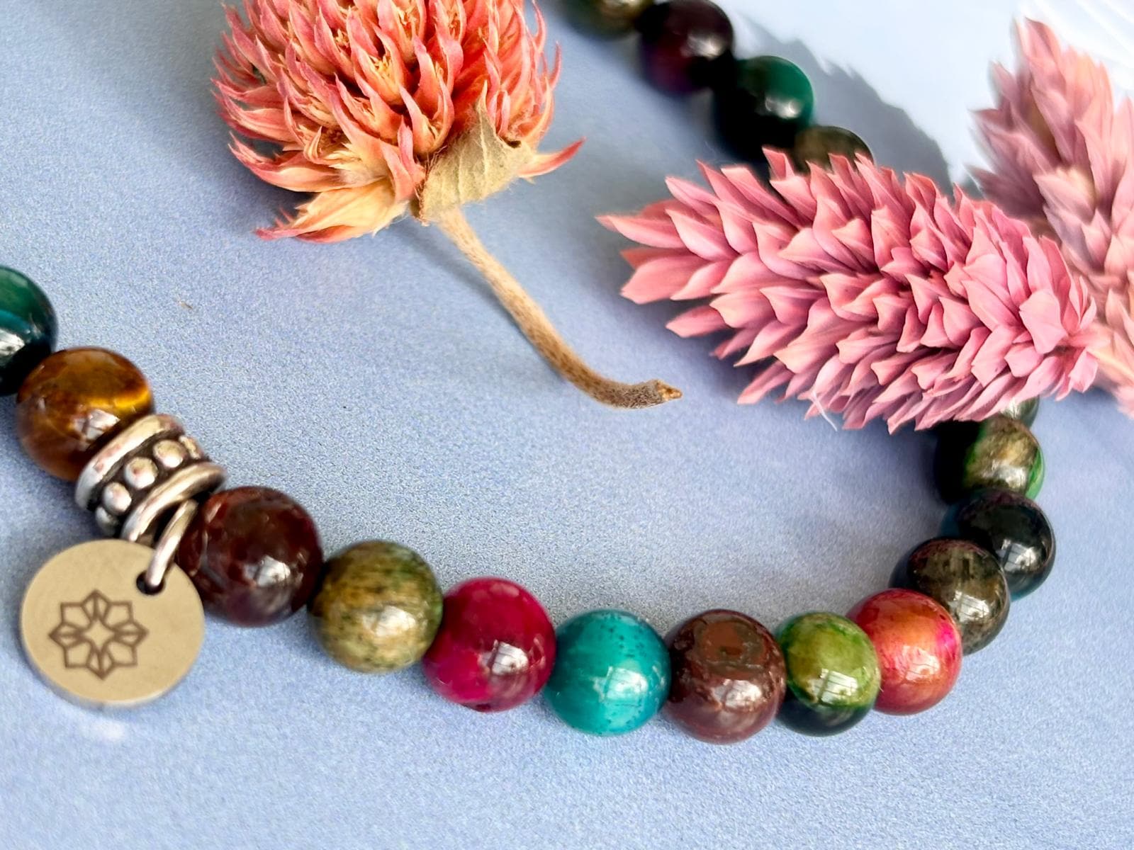 Personal Power And Vitality - Courage & Confidence Jewelry - Multi-color Tiger Eye Bracelet 6mm Beads
