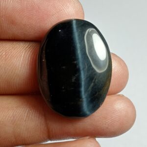Blue Tiger Eye Gemstone Cabochon: Handmade Jewelry (26x20 Mm, 24cts) #500 Blue Tiger Eye Gemstone Cabochon: Handmade Jewelry (26x20 Mm, 24cts) #500