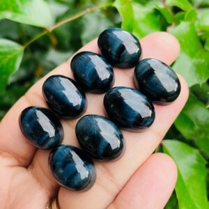 Blue Tigers Eye Cabochon (1) One XS Blue Tiger Eye Oval Round Flat Back Polished Stone Natural Gemstone Jewelry Blue Tigers Eye Cabochon (1) One XS Blue Tiger Eye Oval Round Flat Back Polished Stone Natural Gemstone Jewelry
