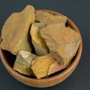 1 Pc Natural Tiger Eye Rough Chunk Nuggets- 100 grams-3.5 ounces - 0.8 - 1.5 inch Size- Roughly 7 pcs per bag 1 Pc Natural Tiger Eye Rough Chunk Nuggets- 100 grams-3.5 ounces - 0.8 - 1.5 inch Size- Roughly 7 pcs per bag