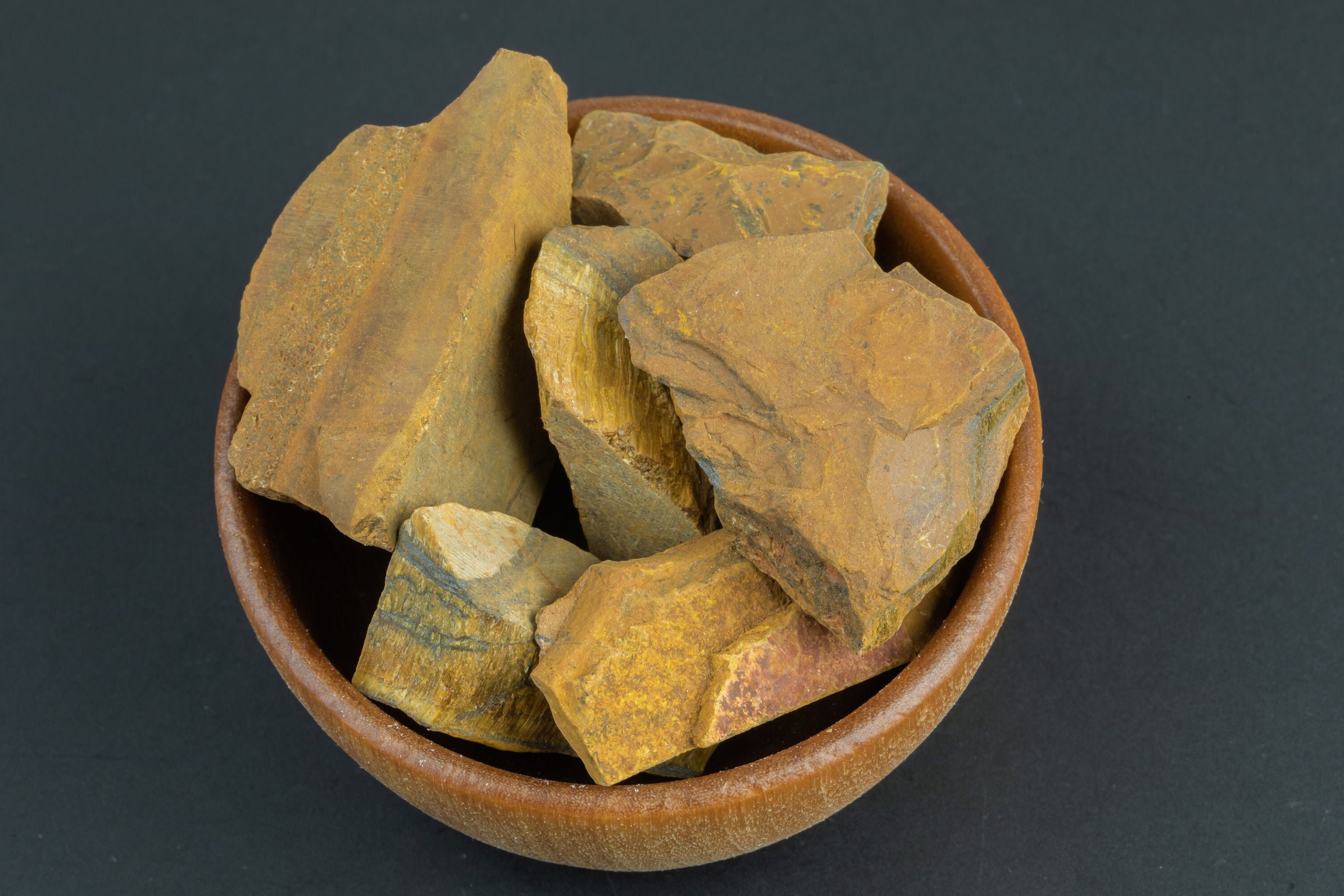 1 Pc Natural Tiger Eye Rough Chunk Nuggets- 100 Grams-3.5 Ounces - 0.8 - 1.5 Inch Size- Roughly 7 Pcs Per Bag