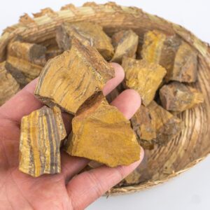 1 pc Rough Natural Tiger Eye Big Palm Stone Chunks Gemstone- 1-2 inch 1 pc Rough Natural Tiger Eye Big Palm Stone Chunks Gemstone- 1-2 inch