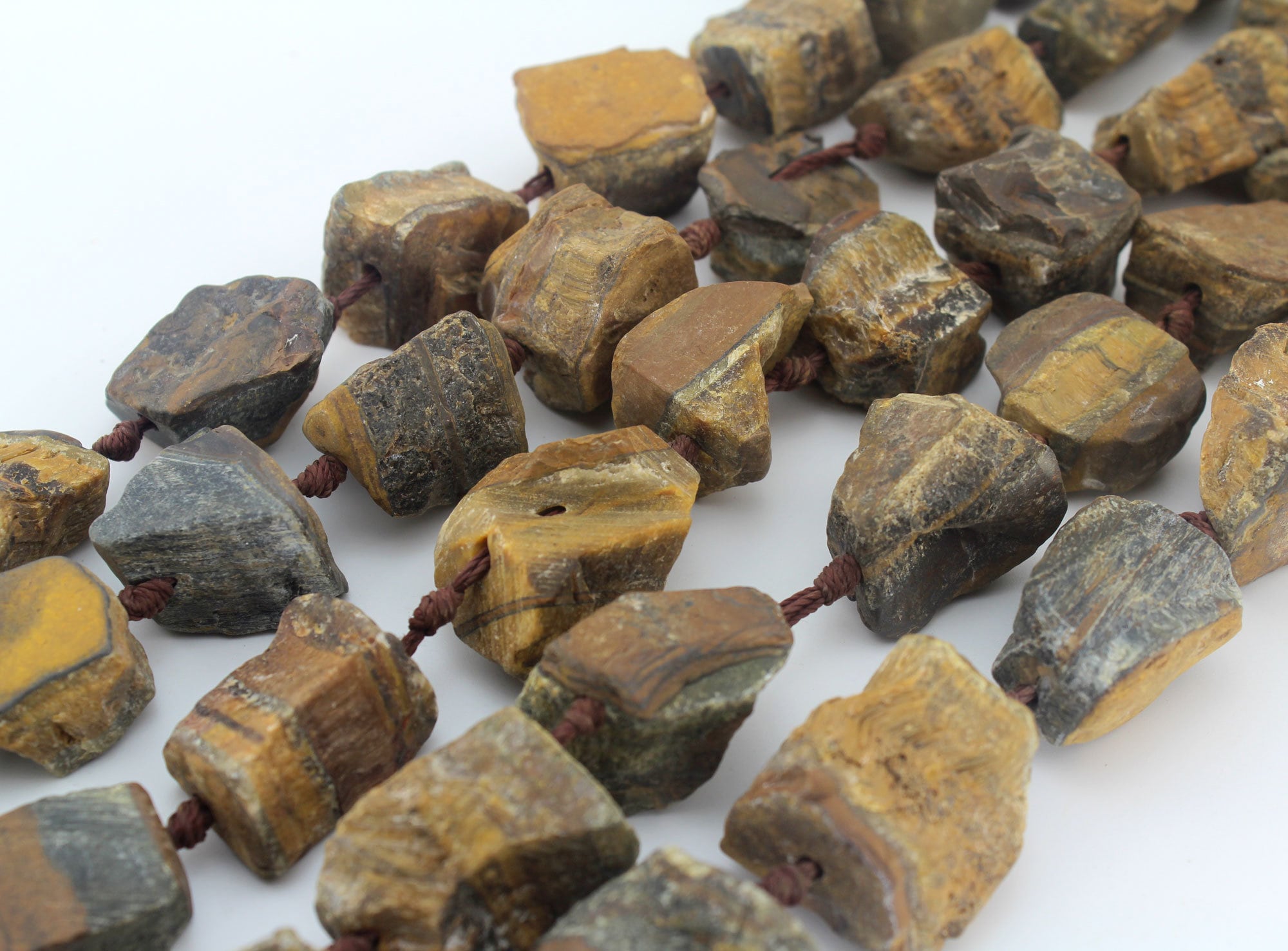 15-24mm Natural Tiger Eye Stone Beads,chunky Gemstone Stone Beads,large Nugget Beads,loose Raw Rough Tiger Eye Beads--15pcs-17inches 15-24mm Natural Tiger Eye Stone Beads,chunky Gemstone Stone Beads,large Nugget Beads,loose Raw Rough Tiger Eye Beads--15pcs-17inches