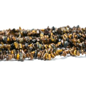 30" Natural Tigers Eye Chip Crystal Beads - Gemstone Beads 30" Natural Tigers Eye Chip Crystal Beads - Gemstone Beads
