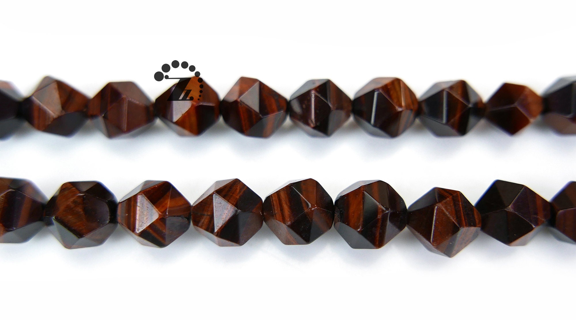 Grade A Red Tiger Eye Faceted Nugget Star Cut Bead,diamond Cut Bead,nugget Beads,tiger Eye Beads,8mm 10mm For Choice,15" Full Strand