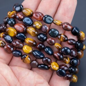 Multi Tiger Eye Tiger's Eye Gemstone Bracelet Bracelet Stretchy String Oval Bracelet Natural Gemstone Bracelets - Gemstone Nugget Bracelets Multi Tiger Eye Tiger's Eye Gemstone Bracelet Bracelet Stretchy String Oval Bracelet Natural Gemstone Bracelets - Gemstone Nugget Bracelets