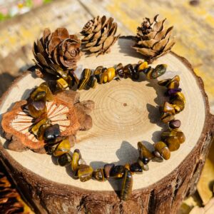 Natural Tiger Eyes Stone Chip Bracelet,healing Braclet,stretchy Chip Beads Bracelet,chip Stretchy String Bracelet.7.5 Inches Bracelet. Natural Tiger Eyes Stone Chip Bracelet,healing Braclet,stretchy Chip Beads Bracelet,chip Stretchy String Bracelet.7.5 Inches Bracelet.