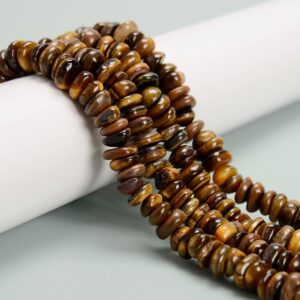 Natural Yellow Tiger Eye Pebble Nugget Chips Beads 3-5mm X 8-10mm 15.5'' Strand Natural Yellow Tiger Eye Pebble Nugget Chips Beads 3-5mm X 8-10mm 15.5'' Strand
