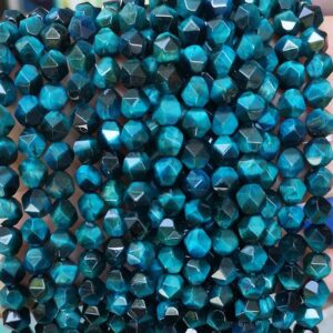 Star Cut Faceted Rolay Blue Tigereye Nugget Beads,6mm 8mm 10mm 12mm Faceted Tigereye Beads,one Strand 15" Star Cut Faceted Rolay Blue Tigereye Nugget Beads,6mm 8mm 10mm 12mm Faceted Tigereye Beads,one Strand 15"