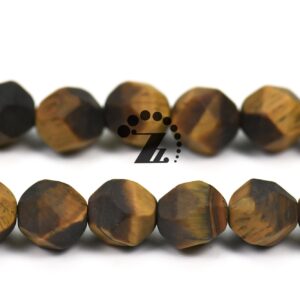 Yellow Tiger Eye Faceted Star Cut Nugget Beads, Natural Gemstone, 15" Strand Yellow Tiger Eye Faceted Star Cut Nugget Beads, Natural Gemstone, 15" Strand