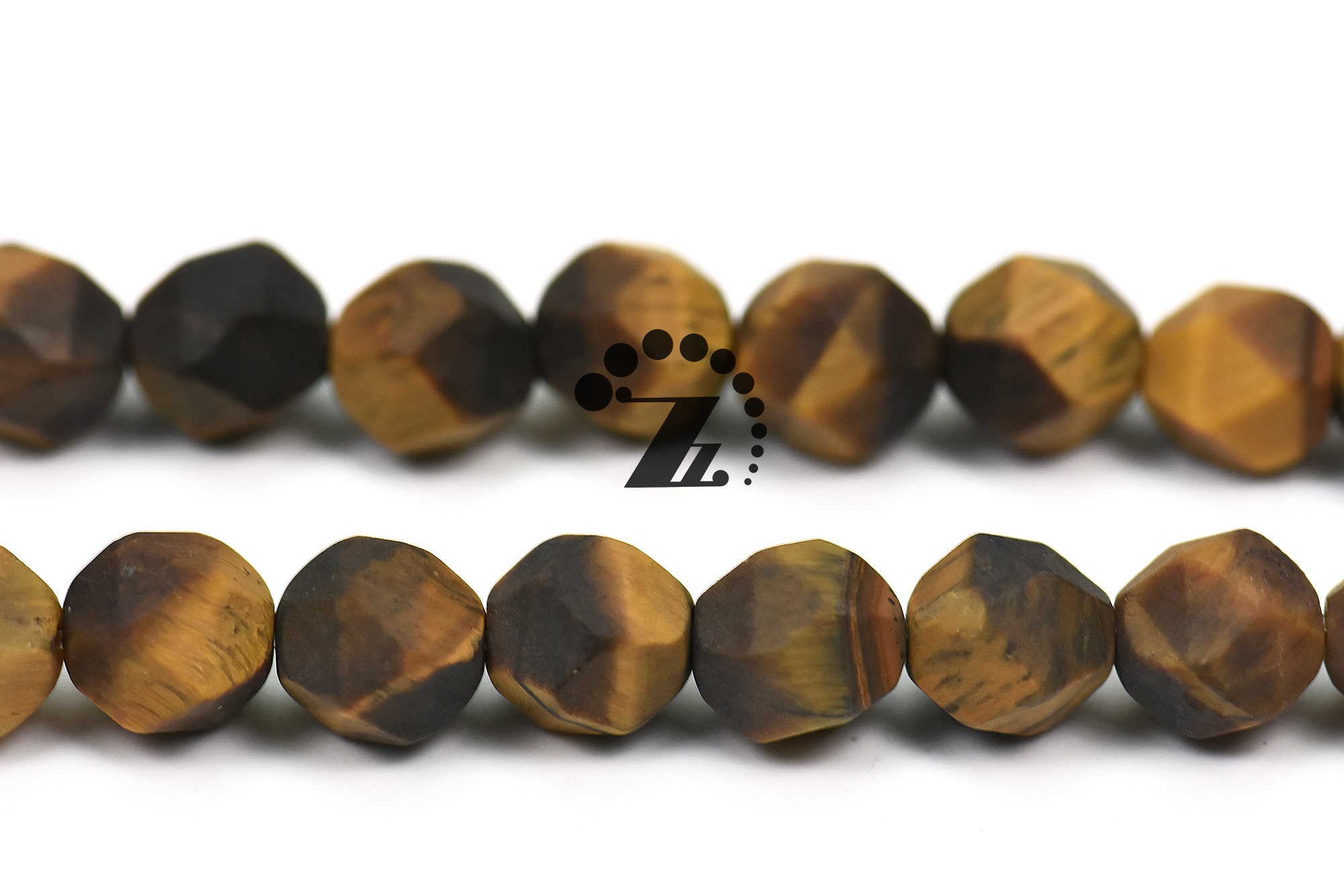Yellow Tiger Eye Faceted Star Cut Nugget Beads, Natural Gemstone, 15" Strand Yellow Tiger Eye Faceted Star Cut Nugget Beads, Natural Gemstone, 15" Strand