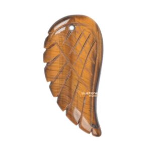 30mm Carved Golden Tiger's Eye Angel Wing Earrings Beads (both Sides Carved) 30mm Carved Golden Tiger's Eye Angel Wing Earrings Beads (both Sides Carved)