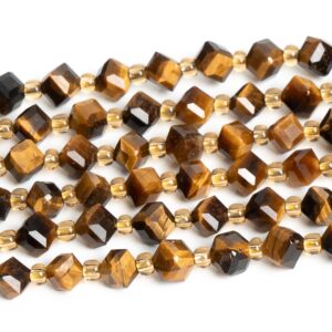 6mm Brown Tiger Eye Beads Grade Aa Genuine Natural Gemstone Faceted Cube Loose Beads 15"/7.5" Bulk Lot Options