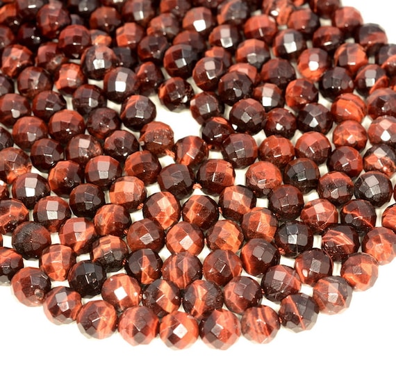 8mm Red Tiger Eye Gemstone Grade Aa Faceted Round Loose Beads 15.5 Inch Full Strand Lot 1,2,6,12 And 50 (80005645-472) 8mm Red Tiger Eye Gemstone Grade Aa Faceted Round Loose Beads 15.5 Inch Full Strand Lot 1,2,6,12 And 50 (80005645-472)