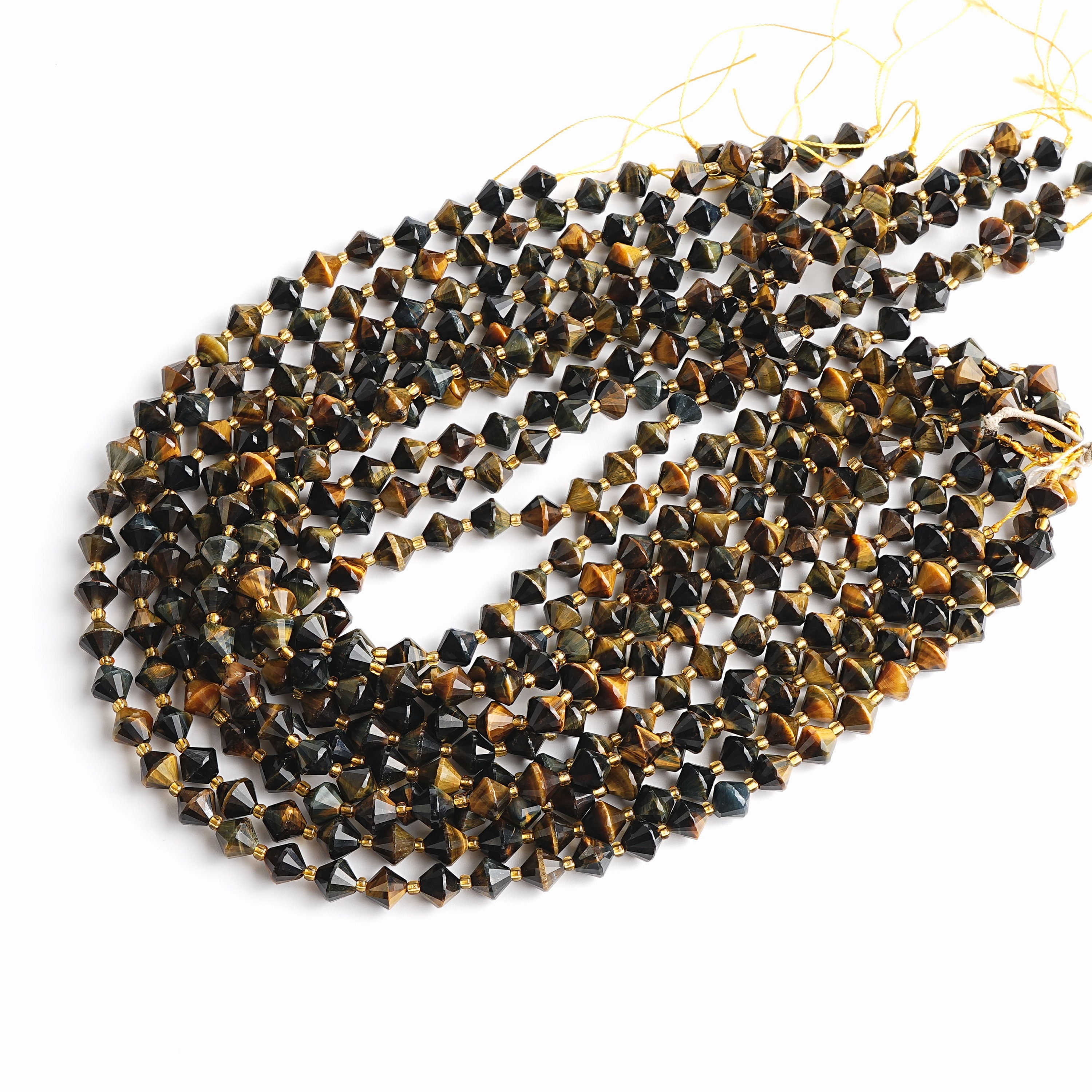 8mm Yellow Black Tiger Eye Beads Grade Aa Genuine Natural Gemstone Bicone Faceted Loose Beads 15"/7.5" Bulk Lot Options 8mm Yellow Black Tiger Eye Beads Grade Aa Genuine Natural Gemstone Bicone Faceted Loose Beads 15"/7.5" Bulk Lot Options