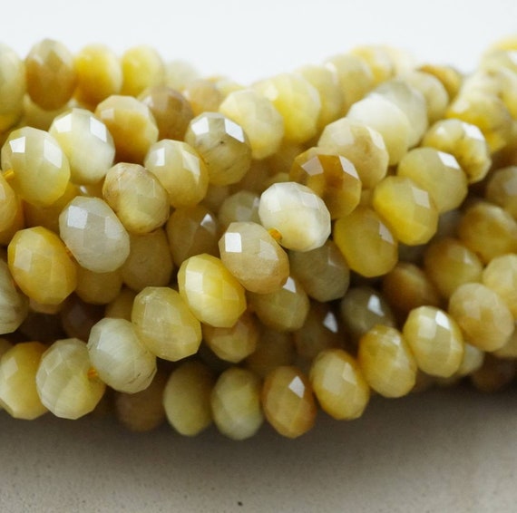 Golden Tiger Eye Beads (rondelle)(faceted)(6x4mm)(15.5"strand)