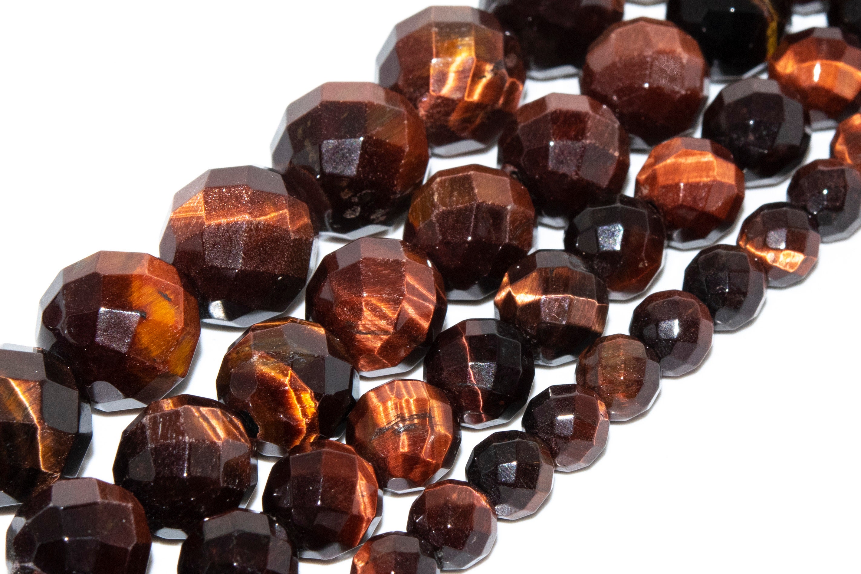Hawk Eye Mahogany Red Tiger Eye Beads Genuine Natural Grade Aaa Gemstone Faceted Round Loose Beads 4mm 6mm 8mm 10mm 12mm Bulk Lot Options