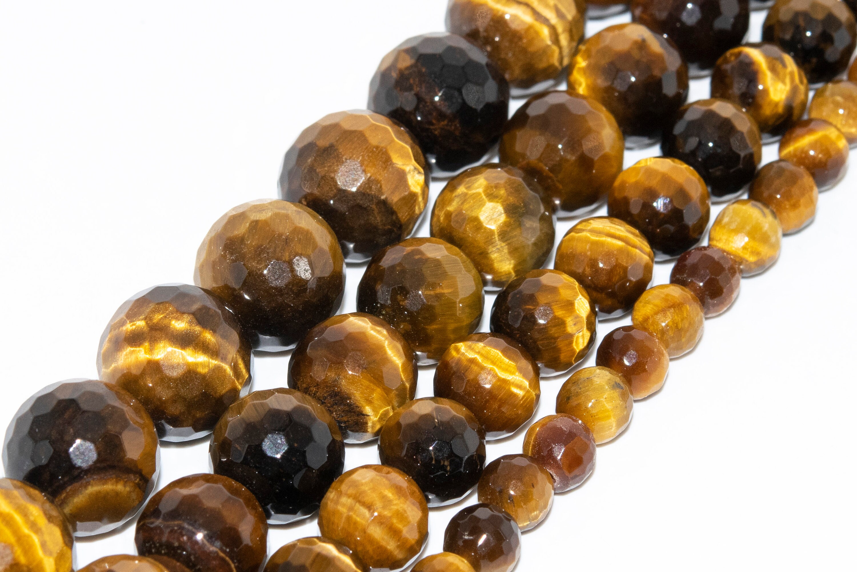Hawk Eye Yellow Tiger Eye Beads Genuine Natural Grade Aaa Gemstone Micro Faceted Round Loose Beads 6mm 8mm 10mm 12mm Bulk Lot Options