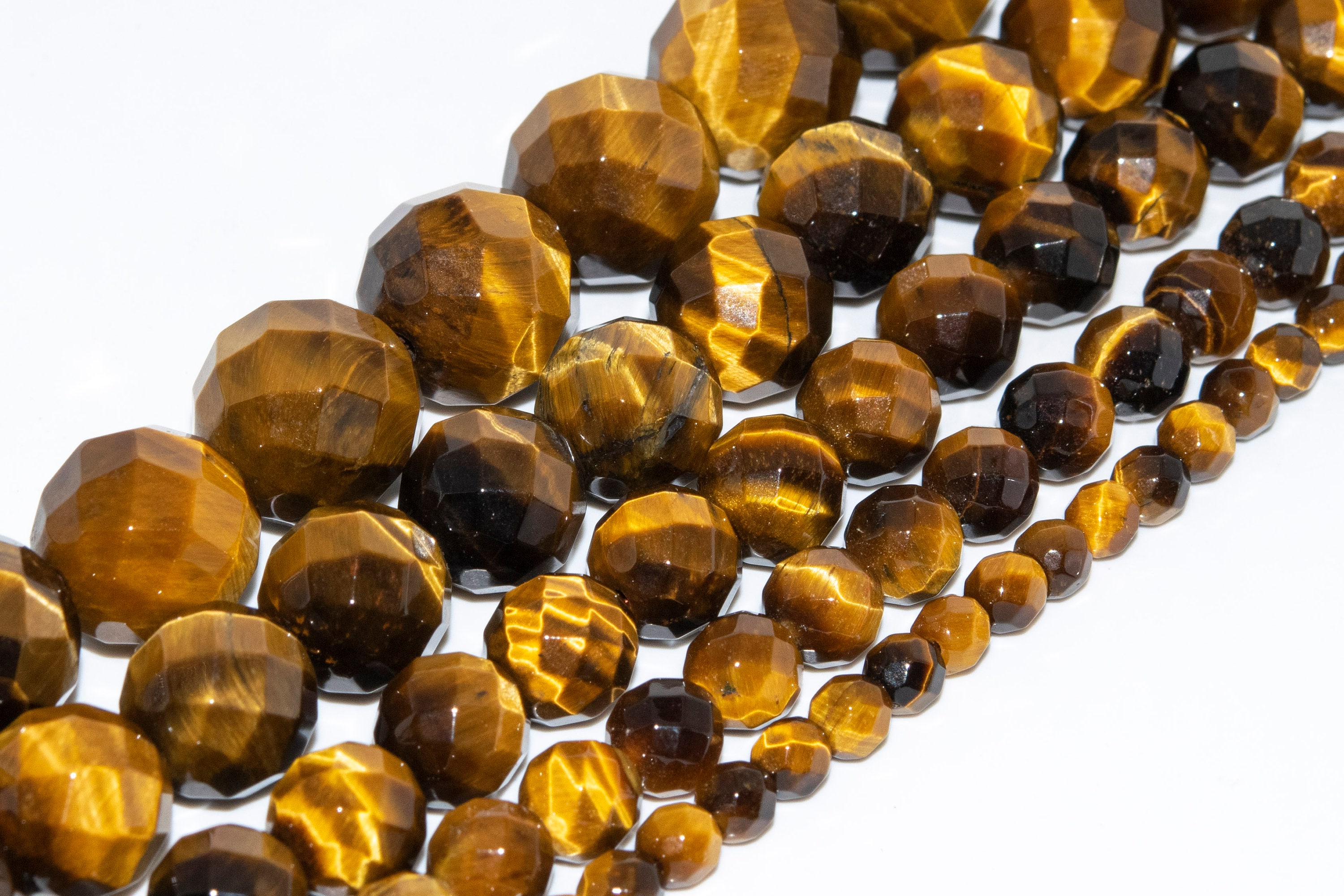 Hawk Eye Yellow Tiger Eye Beads Genuine Natural Grade Aaa Gemstone Faceted Round Loose Beads 4mm 6mm 8mm 10mm 12mm Bulk Lot Options