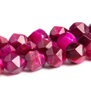 Rose Red Tiger Eye Beads Grade Aa Gemstone Star Cut Faceted Loose Beads 6mm 8mm Bulk Lot Options