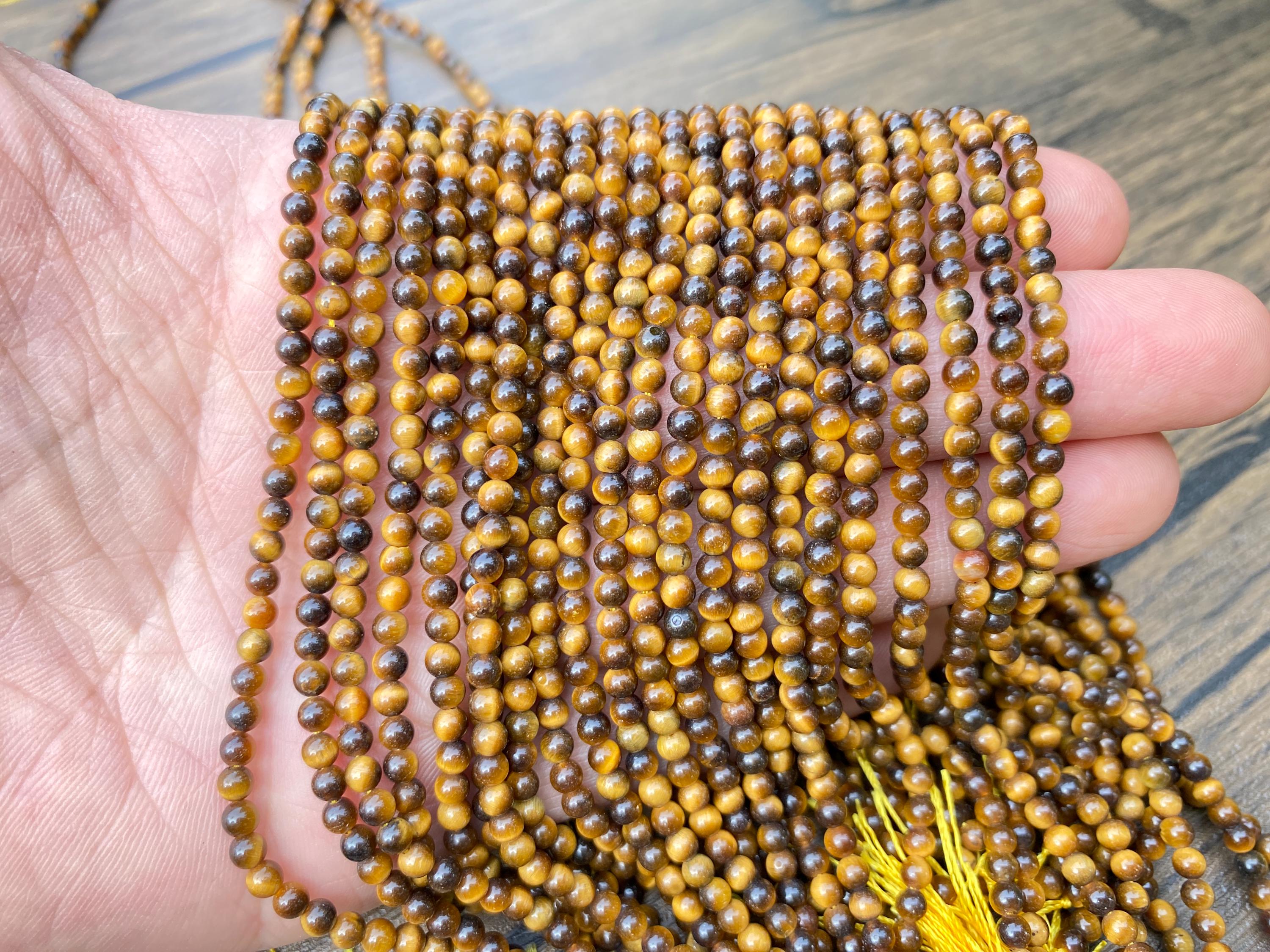 2mm/3mm/4mm Natural Gemstone Round Beads,tiger Eyes Round Beads,gemstone Beads Necklace,crystal Beads,smooth Round Beads,for Jewelry Making.