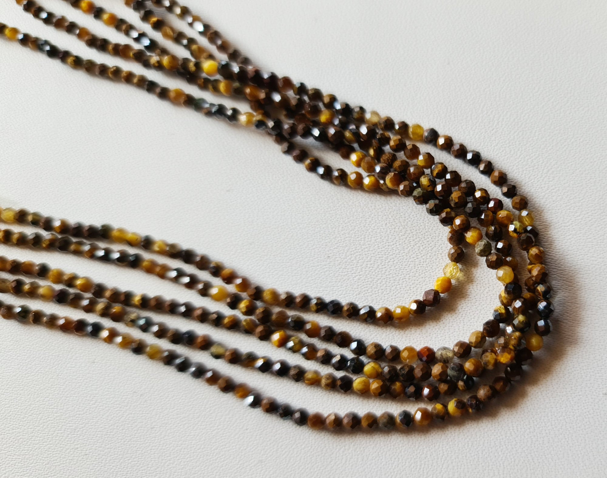 2mm Tigers Eye Faceted Rondelles Natural Tigers Eye Beads For Necklace Tigers Eye Jewelry (1str - 5str Options) - Dga68 2mm Tigers Eye Faceted Rondelles Natural Tigers Eye Beads For Necklace Tigers Eye Jewelry (1str - 5str Options) - Dga68