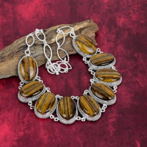 Tiger Eye Necklace, 925 Sterling Silver Jewelry, Gemstone Jewelry, Natural Jewelry, Adjustable Chain Handmade Jewelry, Anniversary Gifts Tiger Eye Necklace, 925 Sterling Silver Jewelry, Gemstone Jewelry, Natural Jewelry, Adjustable Chain Handmade Jewelry, Anniversary Gifts