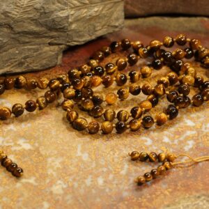 Tiger Eye Mala • Tiger Eye Tassel Necklace • Hand-knotted Tiger Eye Mala •tiger Eye Mala Beads • Present For A Yoga Lover • 6mm • 2758 Tiger Eye Mala • Tiger Eye Tassel Necklace • Hand-knotted Tiger Eye Mala •tiger Eye Mala Beads • Present For A Yoga Lover • 6mm • 2758