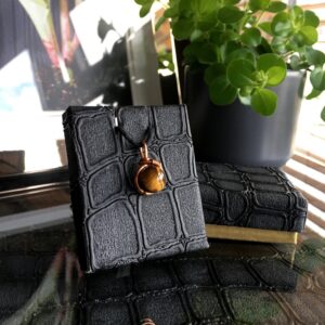 Minimalist Tiger Eye Necklace: Handmade Jewelry Gift Minimalist Tiger Eye Necklace: Handmade Jewelry Gift