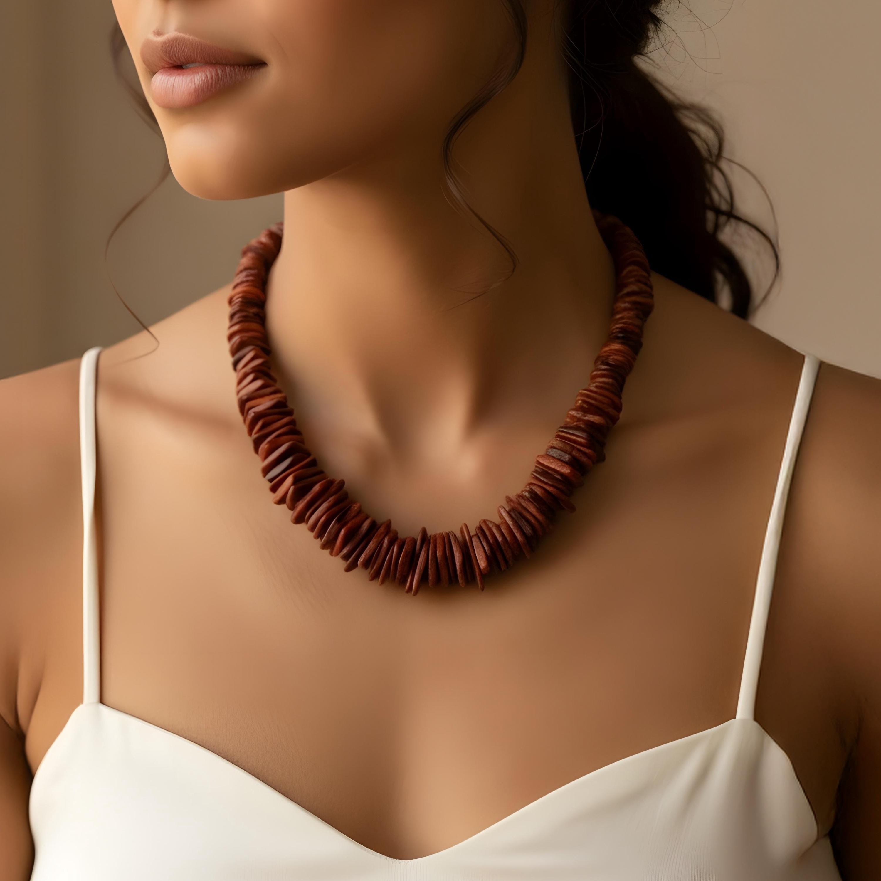 Red Tiger Eye Chip Beaded Necklace · Natural Gemstone Statement Choker · Semi Precious Necklace · Handmade Necklace For Women Red Tiger Eye Chip Beaded Necklace · Natural Gemstone Statement Choker · Semi Precious Necklace · Handmade Necklace For Women