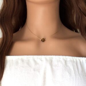 Tigers Eye Star Cut Necklace - 14k Gold Filled Chain Tigers Eye Star Cut Necklace - 14k Gold Filled Chain