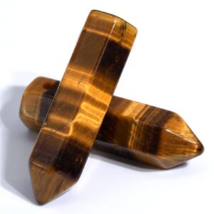 2 Pcs 30x8mm Yellow Tiger Eye Beads Healing Hexagonal Pointed Grade Aaa Genuine Natural Loose Beads Bulk Lot 2,4,6,12 And 50 (103278-720)