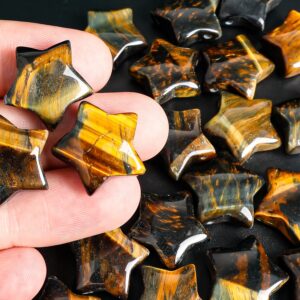 Grade Aa Yellow Black Tiger Eye Star Pendant One Of A Kind Natural Gemstone For Jewelry Making