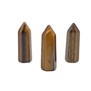 Tiger Eye Crystal Obelisk Tower – Gemstone Tower – Tower Crystal – Hand Carved Crystal Point – Healing Crystal – 40mm – TW1097