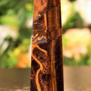 Tiger Eye Crystal Tower (130MM) - Falcon's Eye Obelisk, Gothic Home Decor Tiger Eye Crystal Tower (130MM) - Falcon's Eye Obelisk, Gothic Home Decor