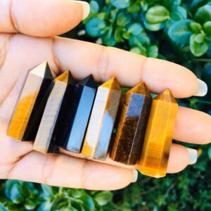 Tiger Eye Mini Pencil Point: Polished Crystal (25-30mm)