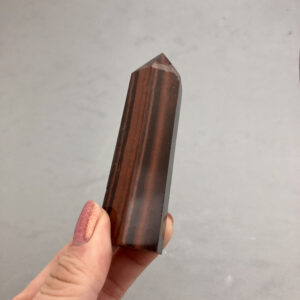 Red Tiger Eye Crystal Point (3 3/8" Tall) Root Chakra Crystal Crystal Magic Self Empowerment Kundalini Rising Prana Metaphysical Crystal