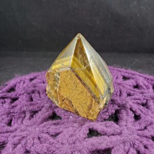 Tiger Eye Top Polished Crystal Point Stones Crystals Natural Gold Tigers Iron Unique Display Self standing