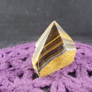 Tiger Eye Top Polished Crystal Point Stones Crystals Natural Gold Tigers Iron Unique Display Self standing