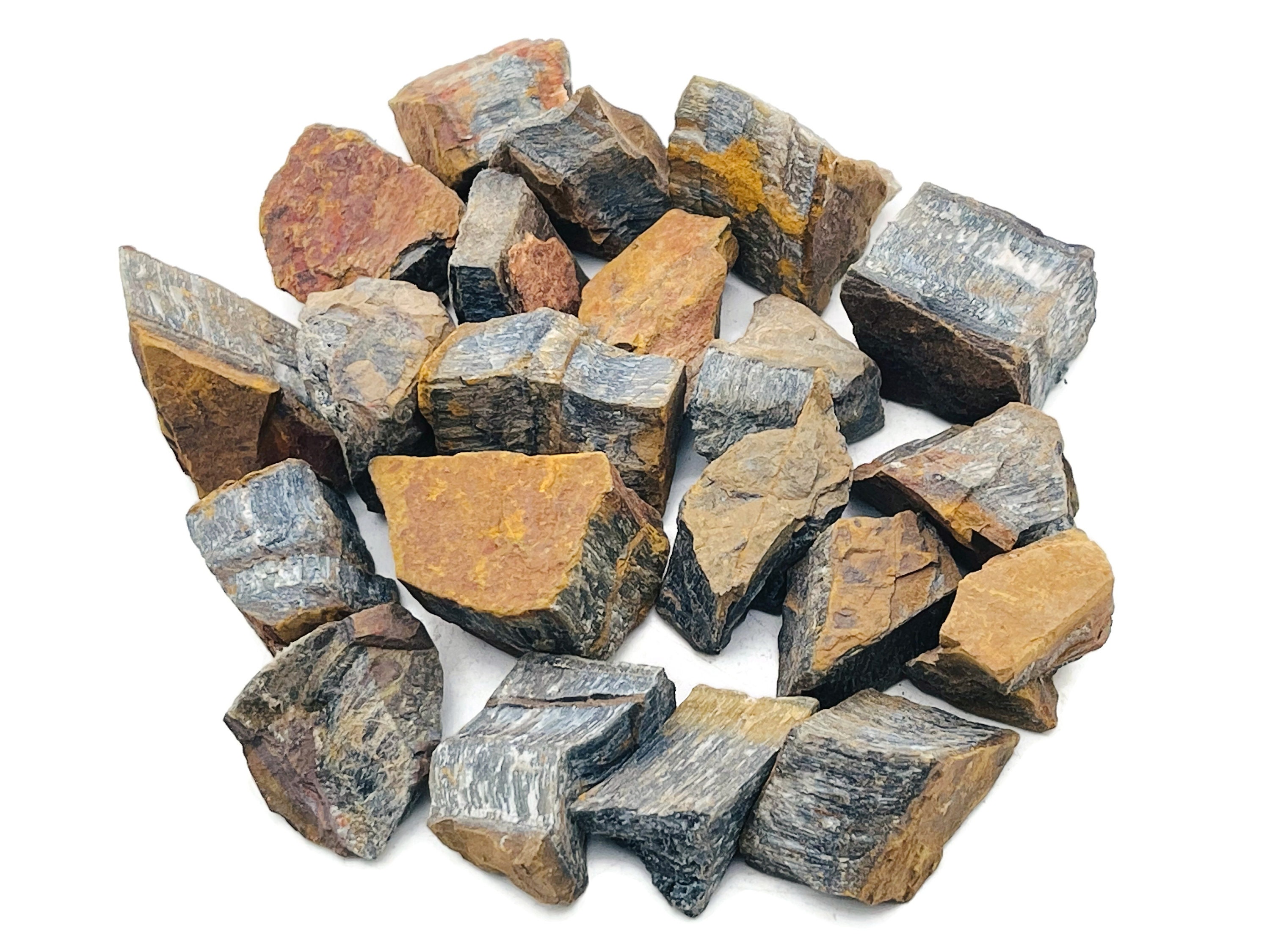 Blue Tiger Eye Raw Stone - Rough Blue Tiger Eye – Chunk Crystal– Ra1228