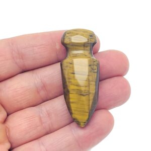 Tiger Eye Mini Sword Dagger Gemstone - Sword Carved Crystal - Crystal Energy - Mineral specimen - Crystal Gifts - SW1002