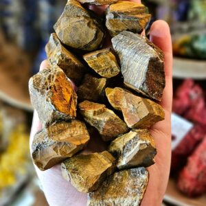 Tigers Eye Rough Stone, One, Gold, Natural, Large Chunk, Rock Hound, Healing Crystals, Feng Shui, Grids, Reiki, Wicca, New Age
