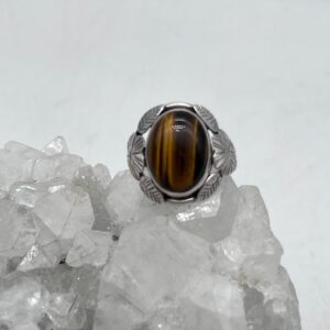 Tigers Eye Ring, Size 8 1/2